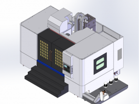 立式加工中心V918三维CAD模型-适用于Solidworks软件