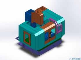 立式加工中心Solidworks 3D模型文件下载 | .SLDPRT格式 | 36.38M