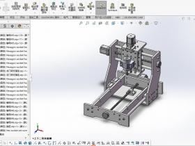 机床设备加工模组_雕刻机总体3D模型_STEP格式