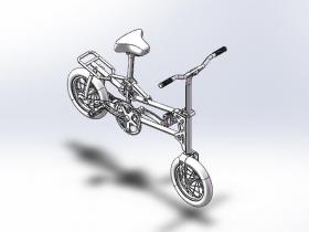 小型自行车Q14模型3D图 SLDPRT-STPE格式