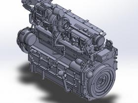 Deutz_BF6M1013FC柴油发动机3D图纸-STP格式
