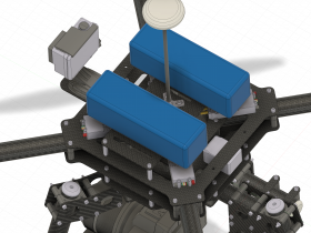 X4航拍四轴无人机模型3D图纸-STP格式