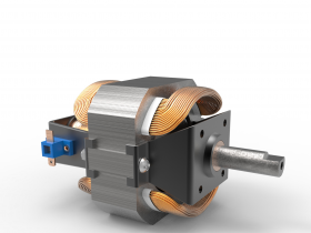 Electric Motor小电动机模型3D图纸_Solidworks设计