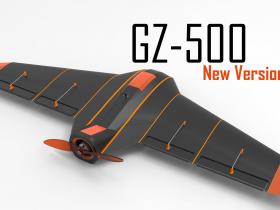 GZ-500 UAV无人机简易模型stp3D图纸 Solidworks图纸设计