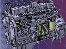 LMFO-0430柴油发动机3D数模图纸_STP格式_Solidworks设计