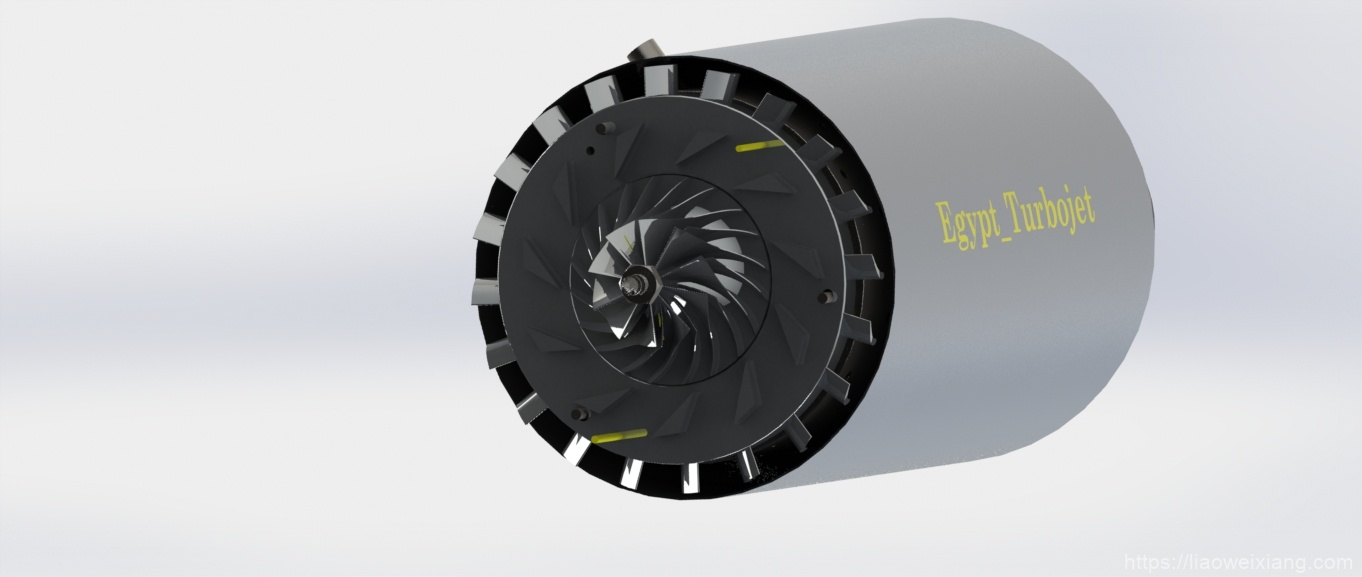 Egypt涡轮喷气发动机3D数模图纸_Solidworks设计