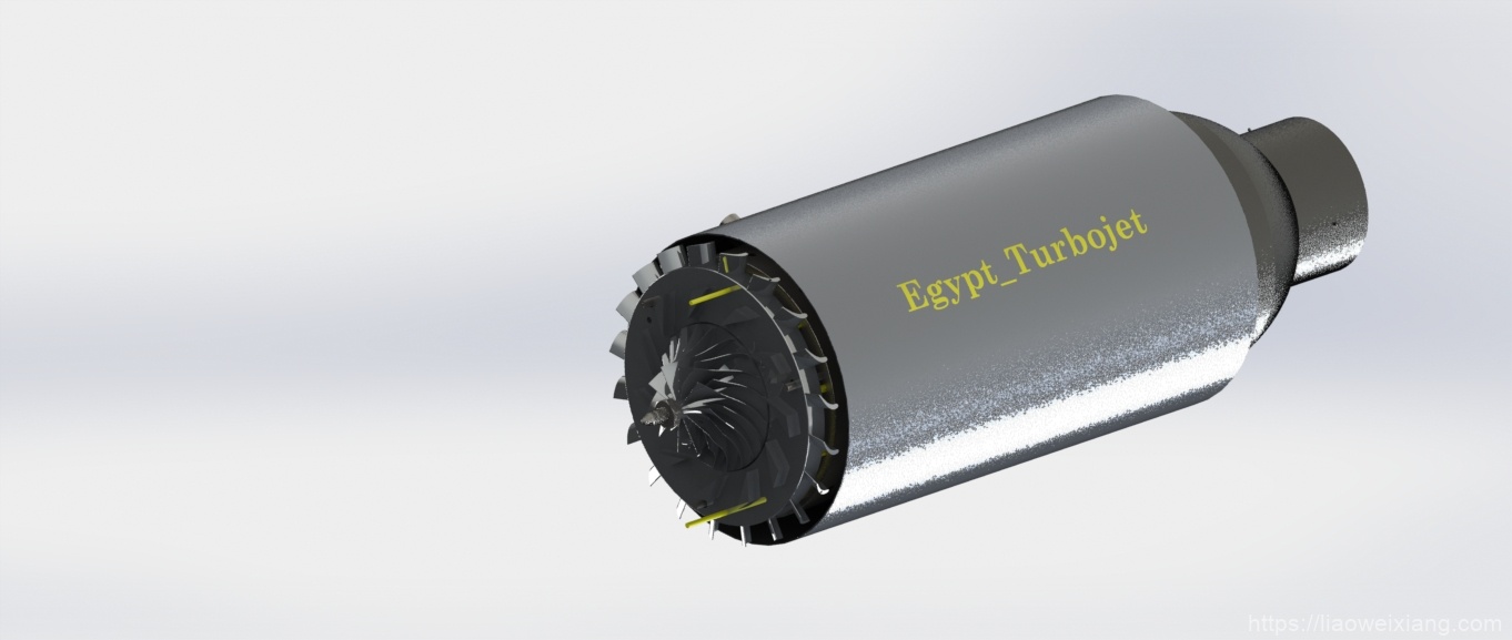Egypt涡轮喷气发动机3D数模图纸_Solidworks设计