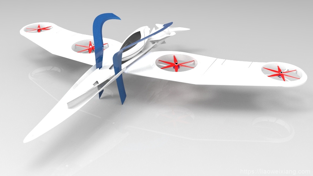 仿鸟型无人机造型3D图纸-Solidworks设计