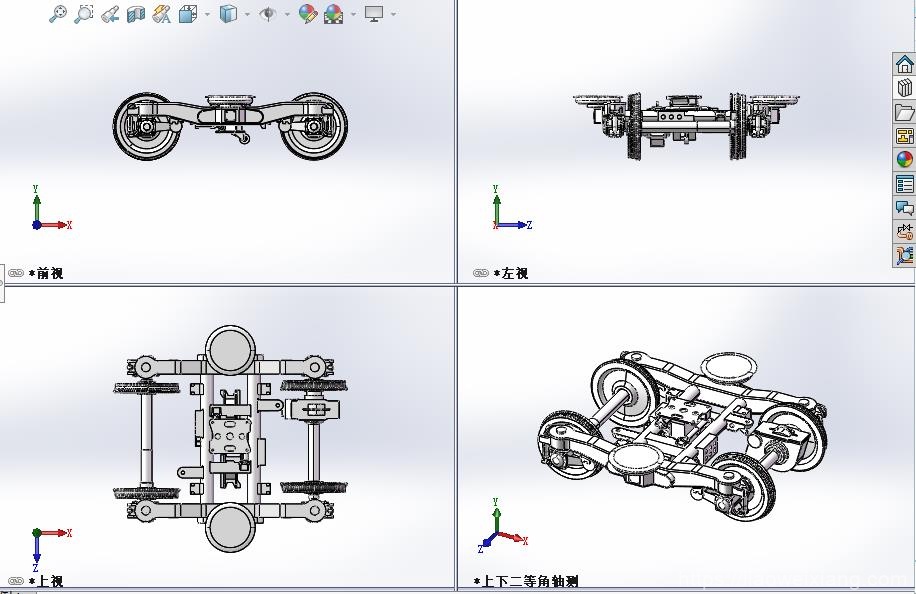 汽车动力转向架含特征_3D模型图纸（附STEP）