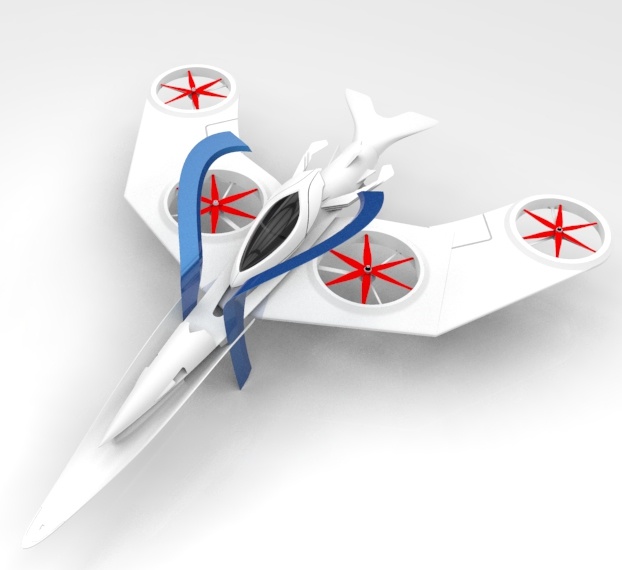 仿鸟型无人机造型3D图纸-Solidworks设计