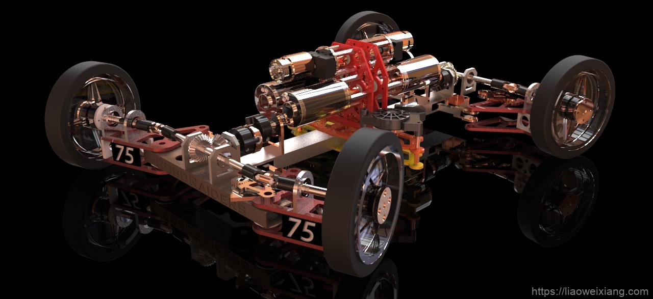 汽车机械设备_阿克曼汽车转向传动系统3D图纸_stp格式