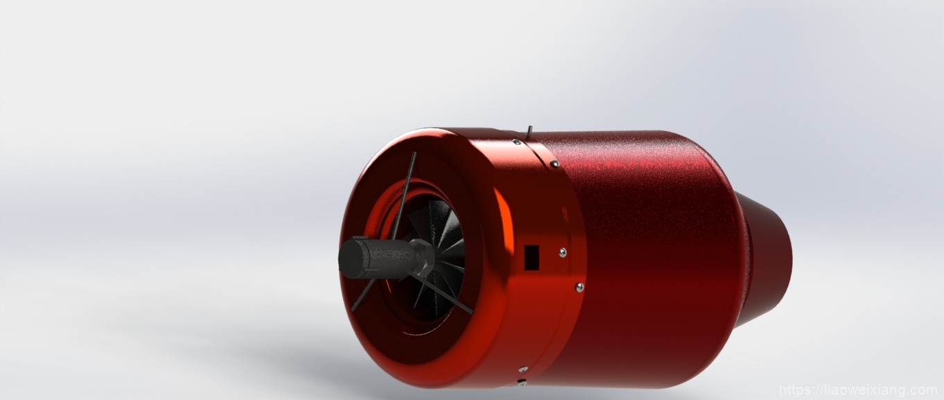 Kingtech-K310g涡轮喷气发动机3D数模图纸_Solidworks设计