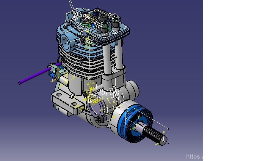 OS20单缸发动机模型3D图纸_STP格式_Solidworks设计