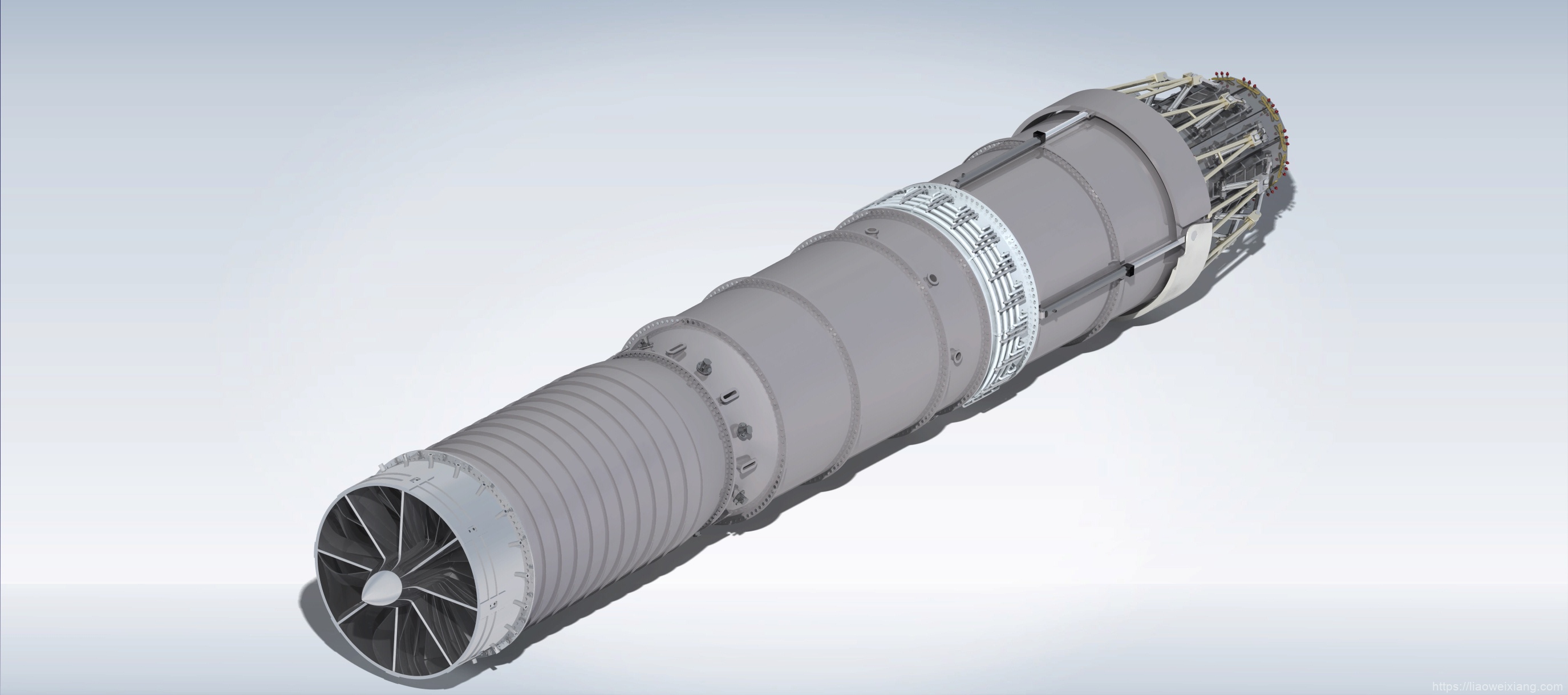 jem涡轮发动机3D数模图纸_STP格式_Solidworks设计