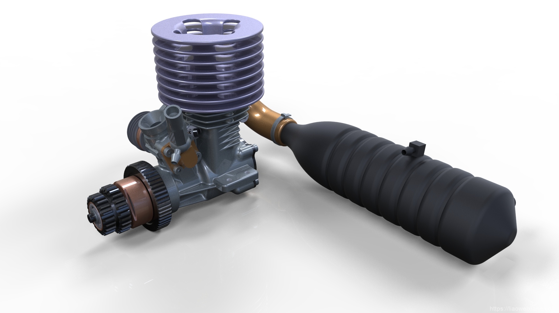 MKII发动机引擎模型3D图纸_STP格式_Solidworks设计