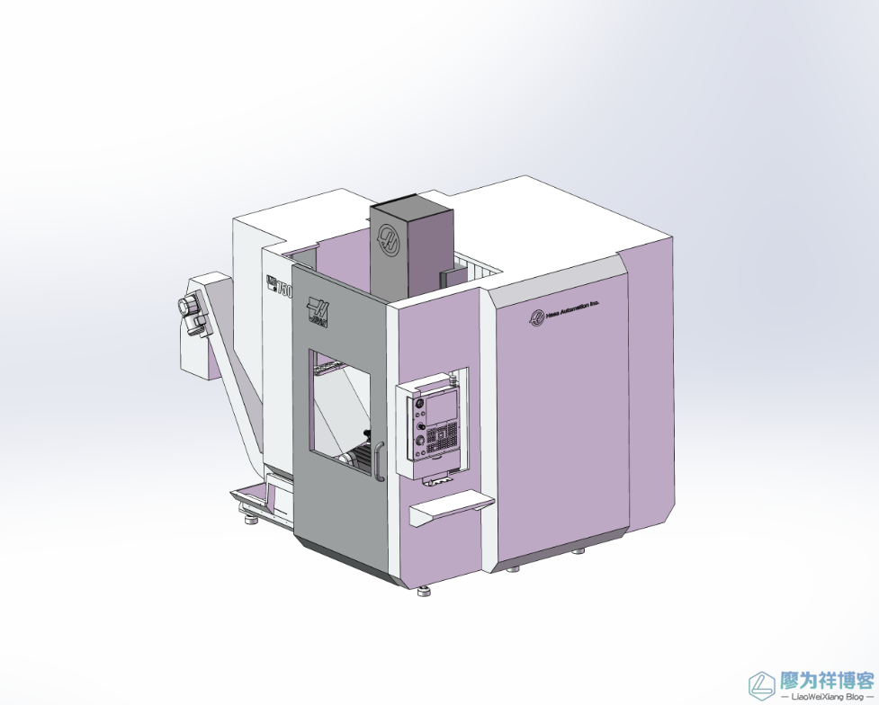 哈斯750C 5轴机床Solidworks资源 – 三维CAD模型下载