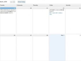 Editorial Calendar为你的WordPress添加编辑日历_让文章定时发布更简单