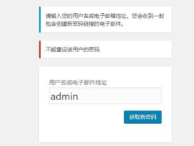 WordPress禁止通过邮件重置密码方法